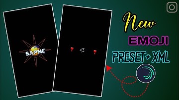 New Viral 😍 Emoji Text Animation Video Editing trending video editing || Alight Motion || #xml