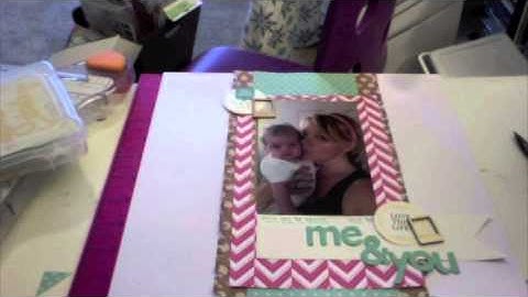 Scrapbook Process 2: Me and You- Cocoa Daisy April Kit
