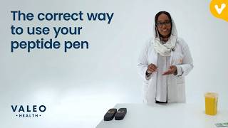The correct way to use a peptide pen