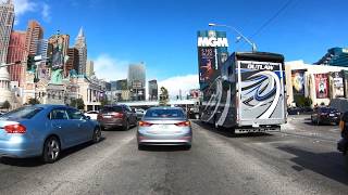 Drive Tour 4K, Las Vegas Blvd, Welcome to Las Vegas Sign to Downtown, Las Vegas, Nevada, USA (2019)