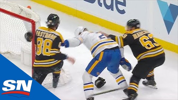 Old School Hip Check by Rasmus Dahlin 🎥: @msgnetworks #buffalosabres, #newyorkrangers