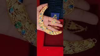traditional bengali jewellery hasuli #jewelset #jewelryaddict #gold #jewellery #designerjewellery