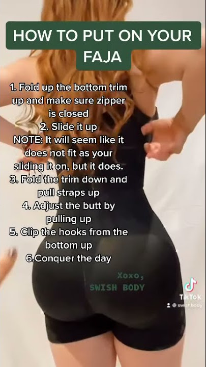 How to put on Swish Body Maximum Butt Lifter Shorts 