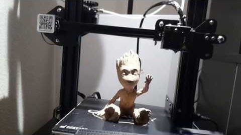 Ender 3 Waving Groot 3d print timelapse