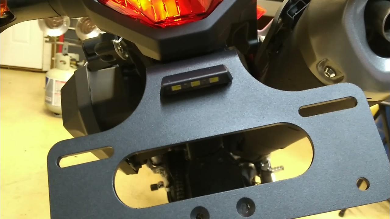 Honda CRF300L Amazon fender eliminator tail tidy YouTube