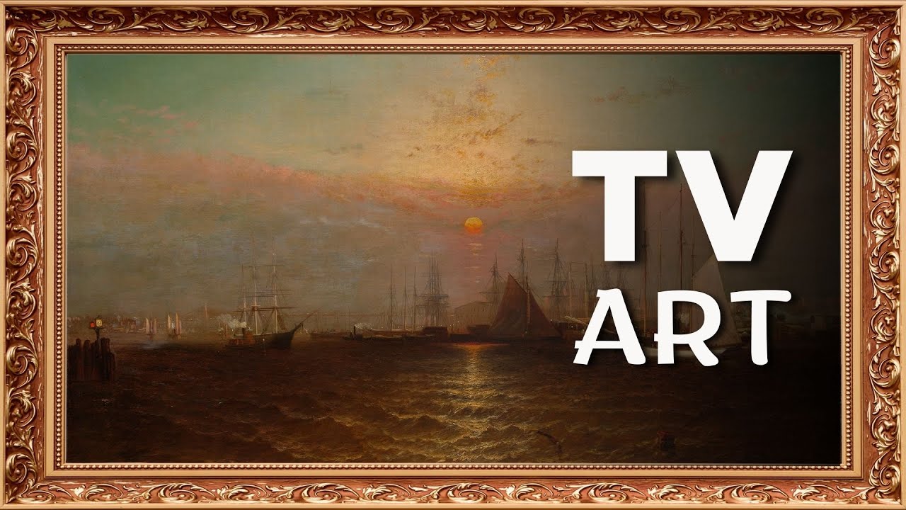 Harbor at Dusk | Calm 19th-Century Seascape for TV
