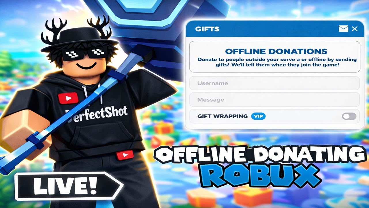 Offline Donating Robux 🤑 - YouTube