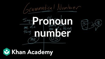 Pronoun number | The parts of speech | Grammar | Khan Academy