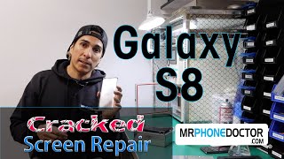 Samsung Galaxy S8 Cracked Front Screen Repair Without Disassembling