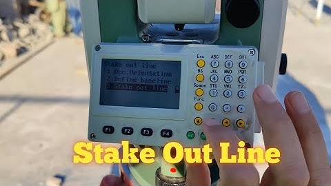 (S.O Line)  How to Use Stake out Line Function  on Total Station#surveying #layout