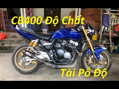 CB400 Độ Pô Sc + thụt Sau olins + Thụt Trước Up side dows | Tài Pô Độ ...