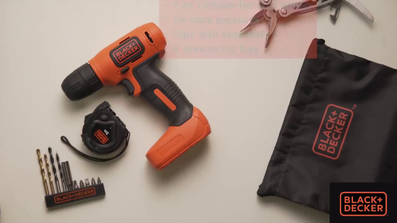 Black and Decker 18V Cordless Power Drill Unbox Review 