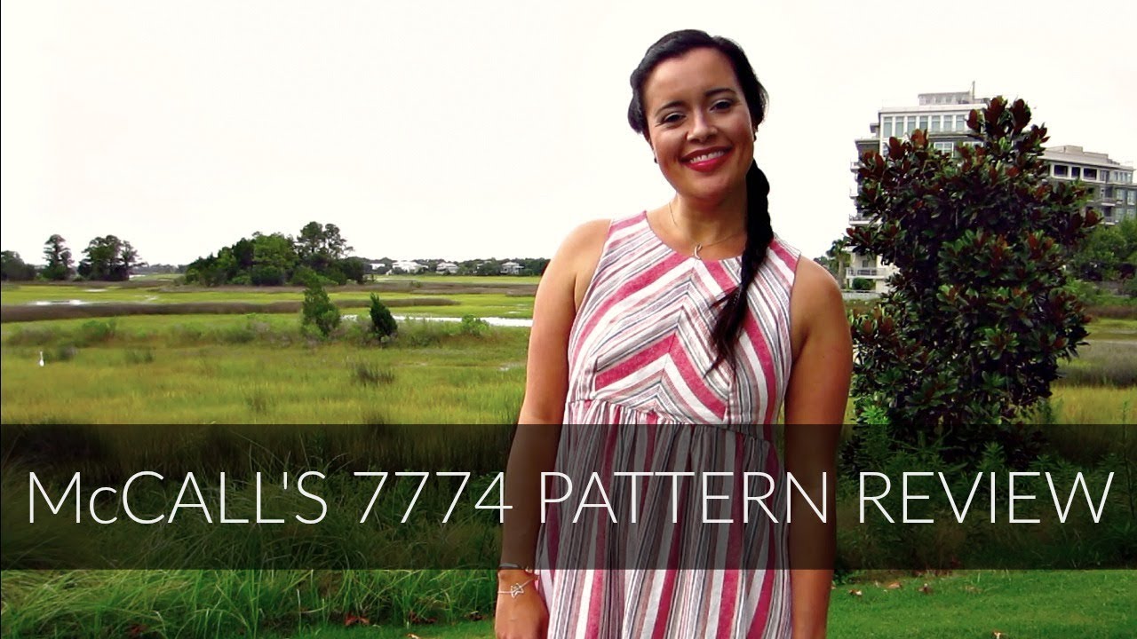 McCall's 7774 in Linen Stripe from Joann's