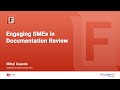Webinar: Engaging SMEs in Documentation Review