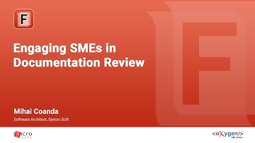 Webinar: Engaging SMEs in Documentation Review