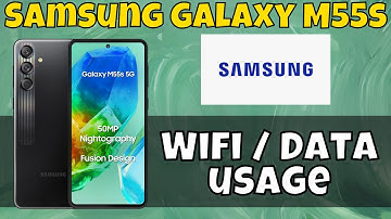 How to Check network usage Samsung Galaxy M55s | Wifi / Data usage #latest
