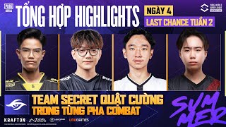 HIGHLIGHTS |W2D4| SÓNG CẢ KHÔNG NGÃ TAY CHÈO, TEAM SECRET NỖ LỰC ĐẾN CÙNG | 2024 PMSL SEA SUMMER