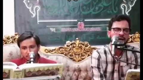 القارئ الایرانی الشیخ محمد ابراهیم جاویدی بمقام الرست جواب