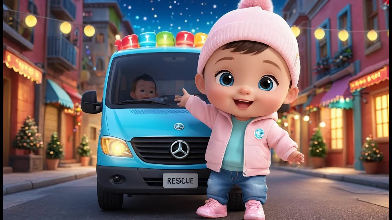 Rescue Van New Year Mission | Fun Action & Learning Video for Toddlers