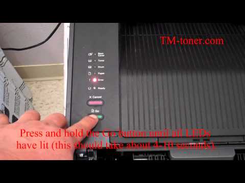 How to reset drum unit for  Brother HL-5440D, HL-5450DN and HL-5450DNT, printer