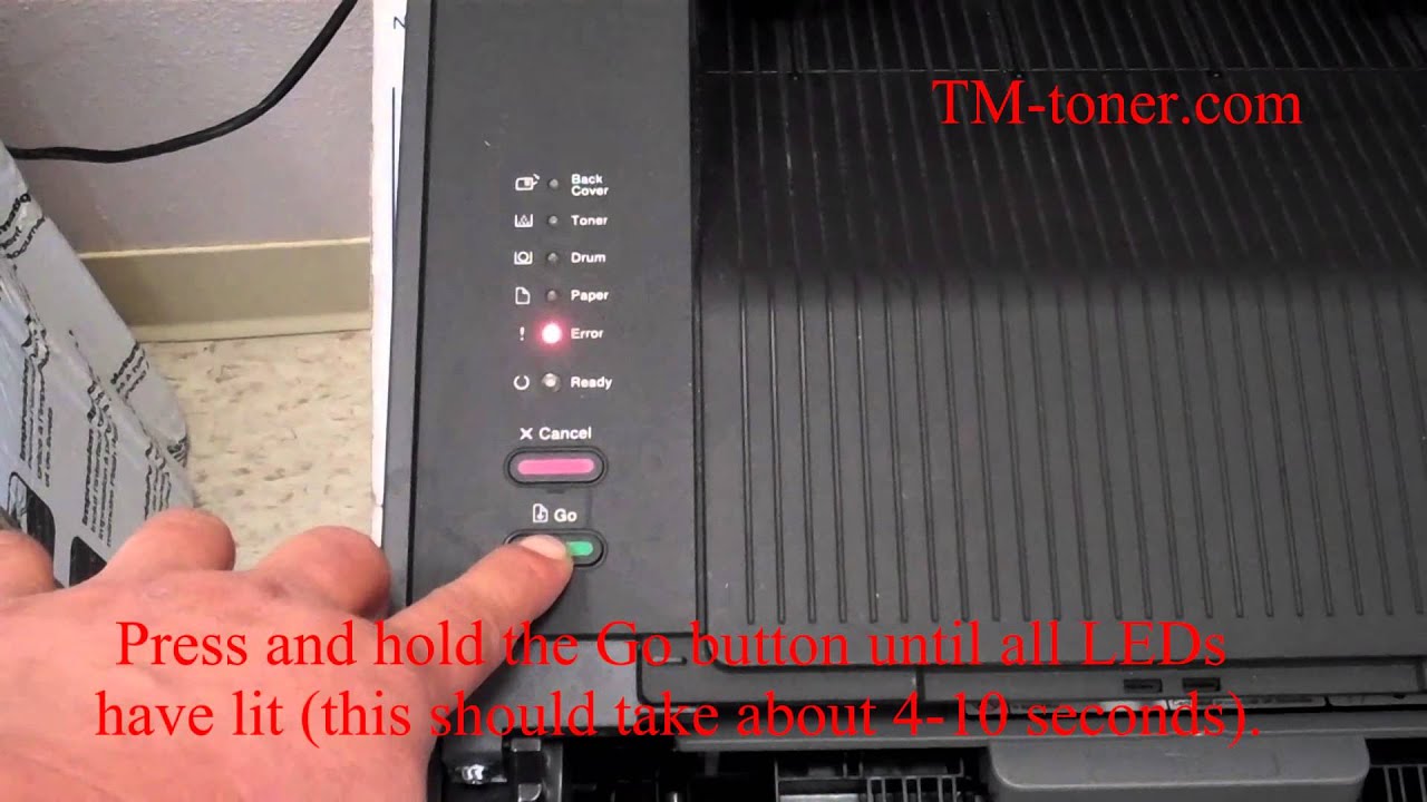 How to reset drum unit for Brother HL-5440D, HL-5450DN and HL-5450DNT,  printer - YouTube