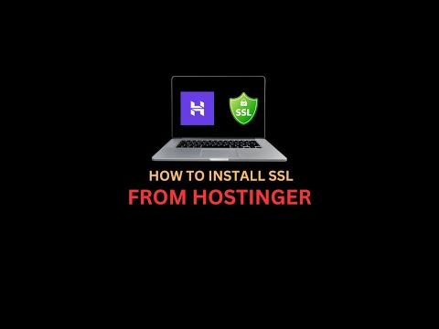 How to Install SSL Certificate From Hostinger Hosting Account @BrosATTech