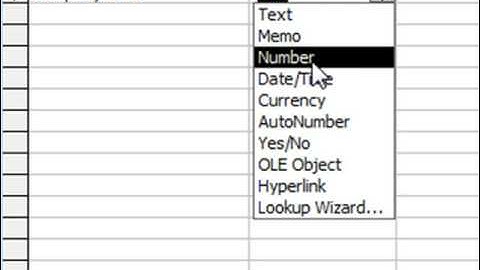 How To Create Access Database Tables