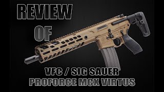 Review Of SIG SAUER ProForce MCX VIRTUS AEG w/ VFC Avalon Gearbox