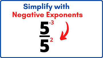 Simplifying Expressions with Negative Exponents