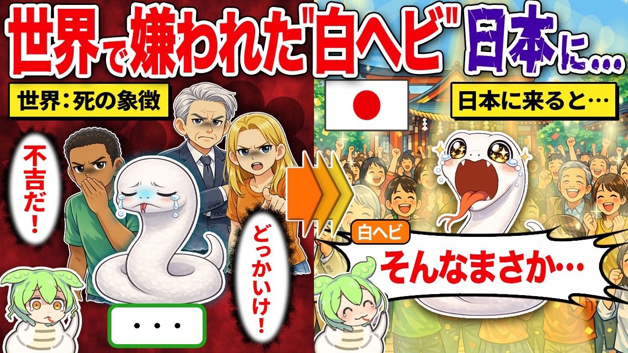 世界で嫌われた白ヘビが日本に来たら…