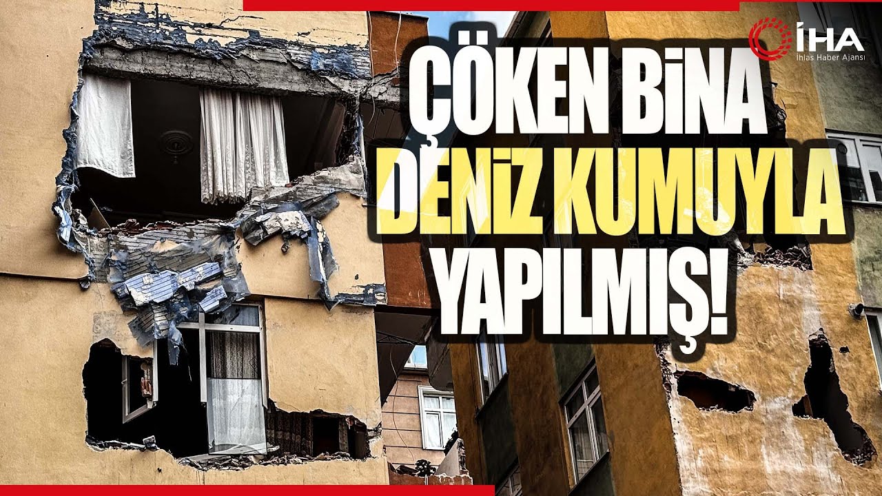 Bahçelievler’de Çöken Binanın Deniz Kumuyla Yapıldığı Ortaya Çıktı