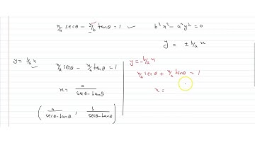 The tangent at any point `theta` on the hyperbola `x^2/a^2-y^2/b^2=1` meet the pair of straig