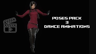 PosesPack 3 For RE4 Remake Model Viewer. Dance Animations