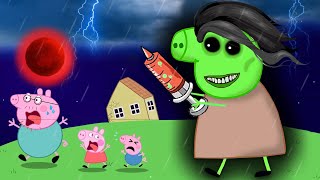 PEPPA PIG TURNS INTO A GIANT ZOMBIE | Peppa Sad Story | Peppa Pig Funny Animation