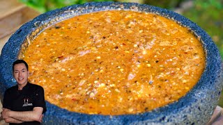 Salsa picosa y riquísima! VA CON TODO. Me encanta esta técnica. #salsarecipe #salsas