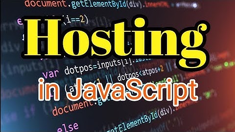 Hosting in JavaScript || How JavaScript Code will Execute #javascript #hosting