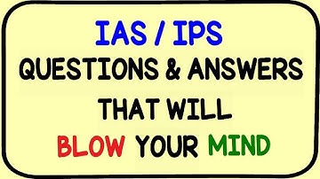 Most Brilliant IAS/IPS Questions With Answers | Learn With Riya
