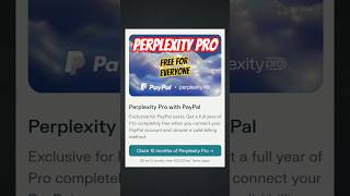 Perplexity x PayPal Partnership & Get 12 Months free perplexity Pro !