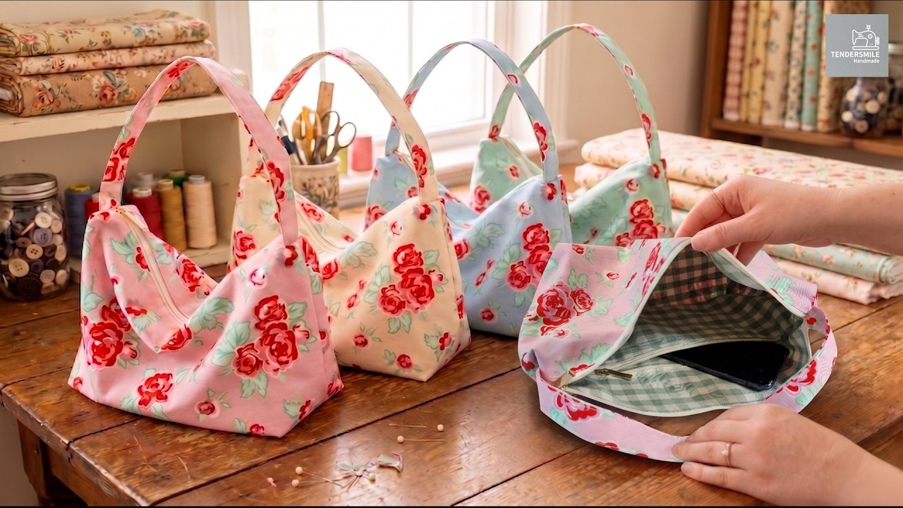DIY Zipper Tote Bag Tutorial: How to Make a Perfect Inside Zipper ...