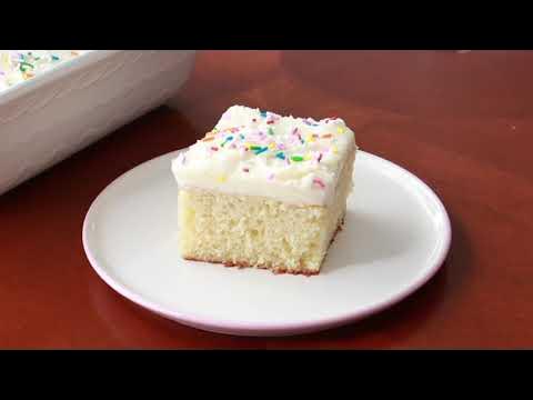 Vanilla Sheet Cake - The Toasty Kitchen