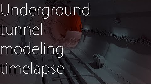 Underground tunnel modeling timelapse [Blender 2.77]