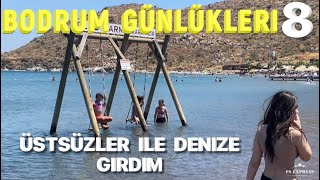 Bodrumda Bi̇ki̇ni̇li̇ Üstsüzler İle Deni̇ze Gi̇rdi̇m Ifırdanhayat 