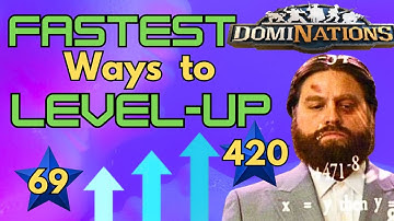 How to LEVEL UP FAST! *2025 UPDATED* - DomiNations #dominations