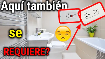 ¿Dónde debe colocarse un GFCI en un cuarto de baño?