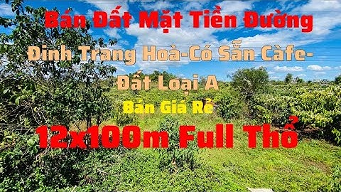 Bán Đất Mặt Tiền Đường Đinh Trang Hoà Di Linh Lâm Đồng diện tích 12x100M Chủ Bán Giá Rẻ