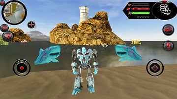 Süper Kahraman Robot Köpekbalığı Oyunu -  Robot Shark Game by Naxeex #1 - Android Gameplay