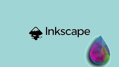 inkscape-water drop logo using besier pen