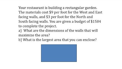 Lagrange Multipliers App: Maximize the Area of a Rectangle