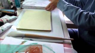 istencils Timelapse - Gelli Printing with iStencils