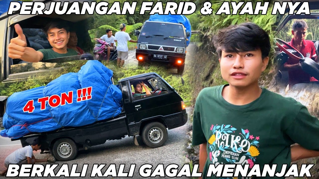 Kasihan😢 Perjuangan Farid Bocil Dan Ayah, Bawa Mobil L300 Berkali Kali Mogok di Sitinjau Lauik